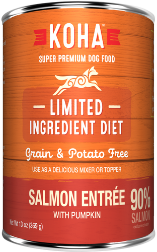 KOHA Grain & Potato Free Limited Ingredient Diet Salmon Entree with Pumpkin Canned Dog Food