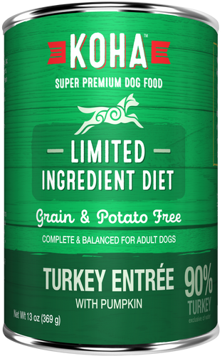 KOHA Grain & Potato Free Limited Ingredient Diet Turkey Entree with Pumpkin Canned Dog Food