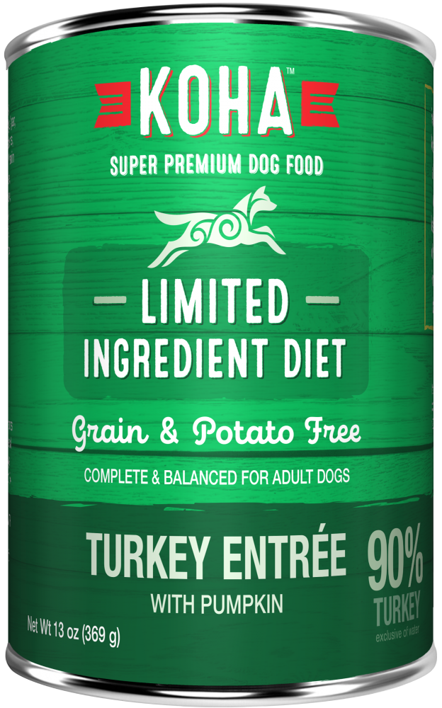 KOHA Grain & Potato Free Limited Ingredient Diet Turkey Entree with Pumpkin Canned Dog Food