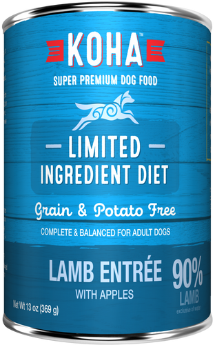 KOHA Grain & Potato Free Limited Ingredient Diet Lamb Entree with Apples Canned Dog Food
