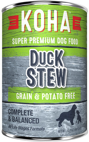 KOHA Grain & Potato Free Duck Stew Canned Dog Food