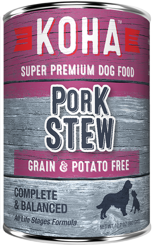 KOHA Grain & Potato Free Pork Stew Canned Dog Food
