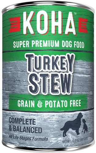 KOHA Grain & Potato Free Turkey Stew Canned Dog Food