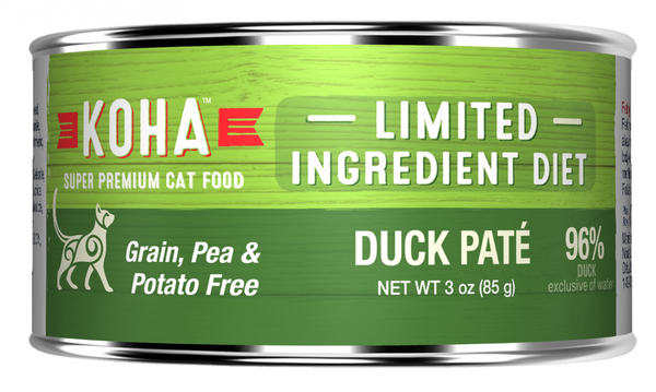 KOHA Grain & Potato Free Limited Ingredient Diet Duck Pate Canned Cat Food