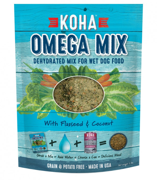 KOHA Omega Mix Healthy Skin & Coat Recipe Dehydrated Mix for Wet Dog Food