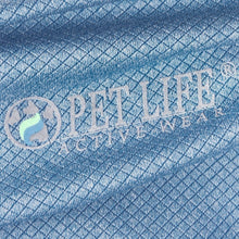 Load image into Gallery viewer, Pet Life Active Relax Stretch Fur Flexed Blue Polo T-Shirt
