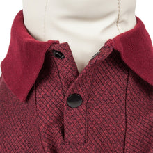 Load image into Gallery viewer, Pet Life Active Relax Stretch Fur Flexed Burgundy Polo Dog T-Shirt
