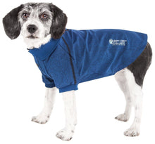 Load image into Gallery viewer, Pet Life Active Relax Stretch Fur Flexed Navy Polo Dog T-Shirt

