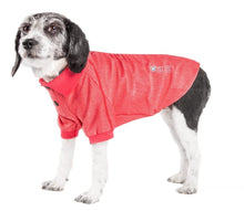 Load image into Gallery viewer, Pet Life Active Relax Stretch Fur Flexed Red Polo Dog T-Shirt
