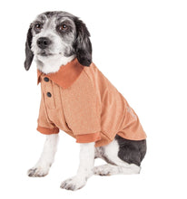 Load image into Gallery viewer, Pet Life Active Relax Stretch Fur Flexed Tan Polo Dog T-Shirt
