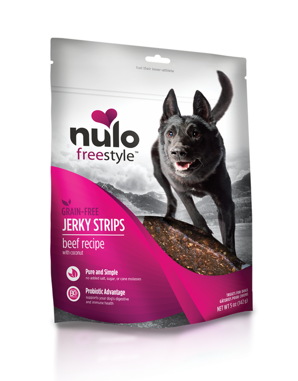 Nulo Freestyle Grain Free Beef & Coconut Recipe Jerky Dog Treats