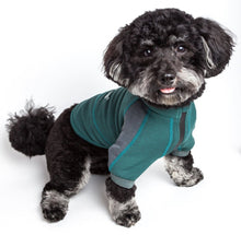 Load image into Gallery viewer, Pet Life Dog Helios Eboneflow Forest Green Flexible Performance Breathable Yoga Dog T-Shirt

