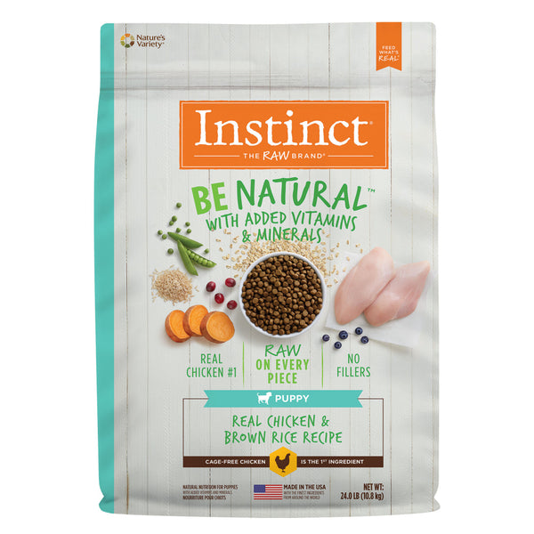 Instinct Be Natural Puppy Chicken & Brown Rice Recipe Dry Dog Food