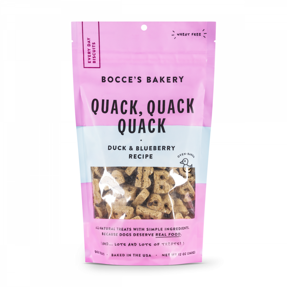 Bocce's Bakery Every Day Quack, Quack, Quack Biscuit Dog Treats