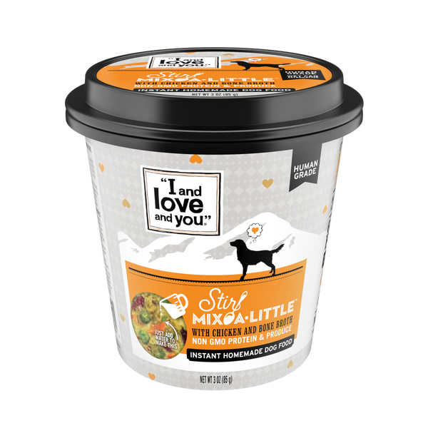 I and Love and You Stir-Mix-A-Little Chicken & Bone Broth Instant Home Made Dog Food