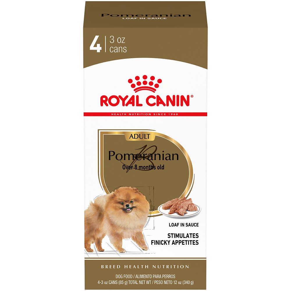Royal Canin Breed Health Nutrition Pomeranian Adult Loaf in Sauce Canned Dog Food