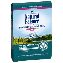 Load image into Gallery viewer, Natural Balance L.I.D. Limited Ingredient Diets Chicken &amp; Brown Rice Small Breed Bites Dry Dog Food

