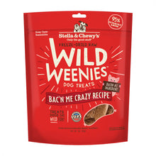 Load image into Gallery viewer, Stella &amp; Chewy&#39;s Freeze-Dried Raw Bac&#39;n Me Crazy Recipe Wild Weenies Dog Treats
