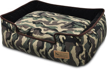 Load image into Gallery viewer, P.L.A.Y. Lounge Bed Camouflage Army Green &amp; Chocolate

