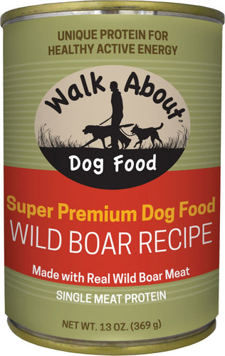 Walk About Grain Free Wild Boar Recipe Canned Dog Food