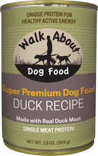 Load image into Gallery viewer, Walk About Grain Free Duck Recipe Canned Dog Food
