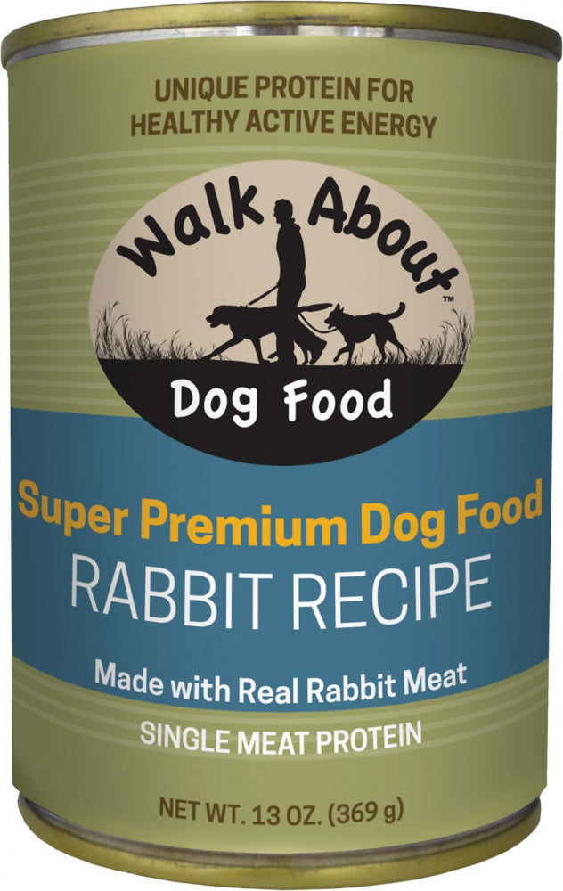 Walk About Grain Free Rabbit Recipe Canned Dog Food