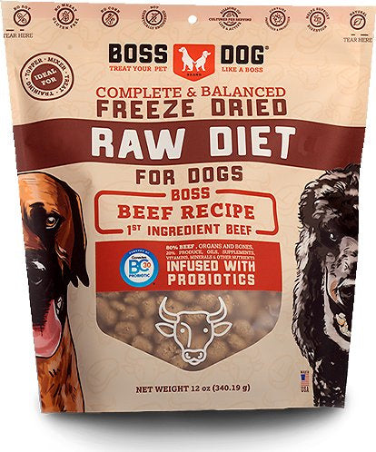 Boss Dog Complete & Balanced Beef Recipe Freeze Dried Dog Food