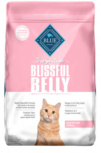 Blue Buffalo True Solutions Blissful Belly Natural Digestive Care Chicken Recipe Adult Dry Cat Food