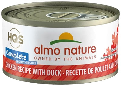 Almo Nature HQS Complete Cat Grain Free Chicken with Duck In Gravy Canned Cat Food
