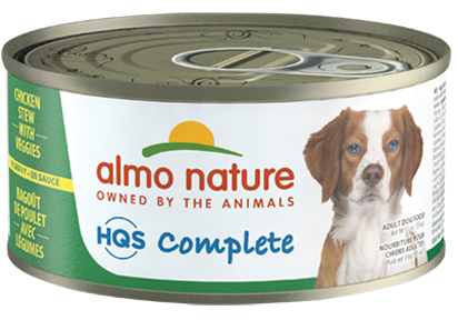 Almo Nature HQS Complete Dog Complete & Balanced Chicken Stew with Veggies Canned Dog Food