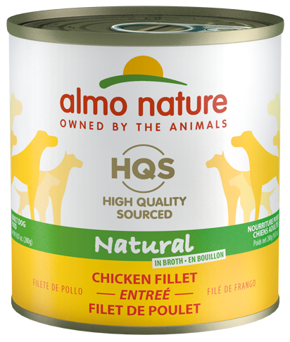 Almo Nature HQS Natural Dog Grain Free Additive Free Chicken Fillet Canned Dog Food