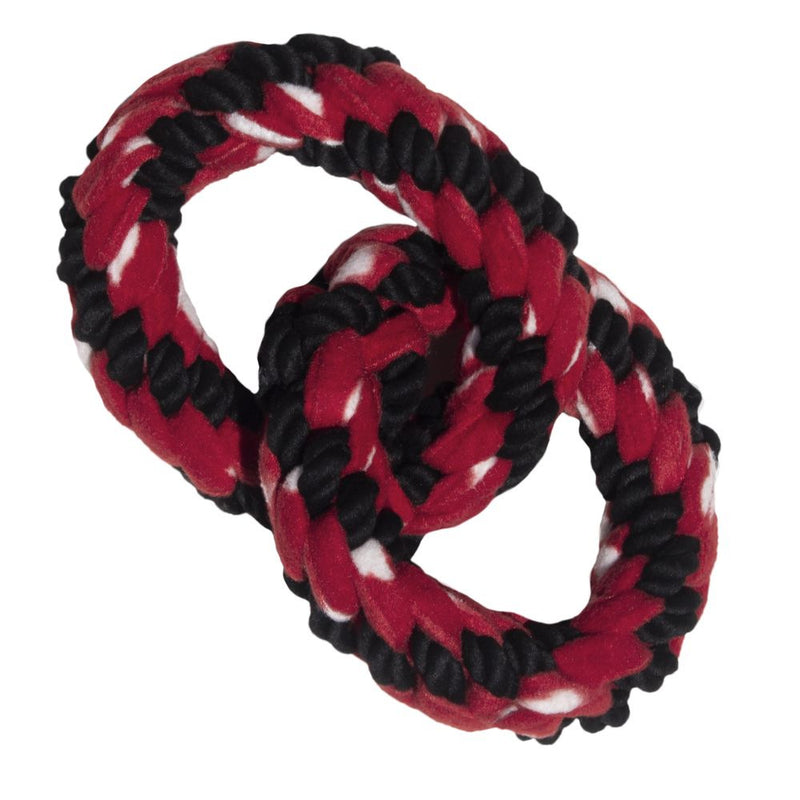 KONG Signature Rope Double Ring Tug Dog Toy