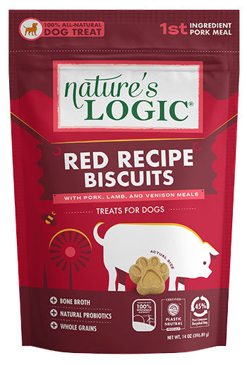 Nature's Logic Red Recipe Biscuit Dog Treats