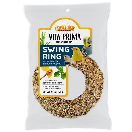 Vitakraft Vita Prima Swing Ring Grass Seed Spinach