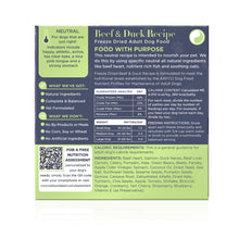 Load image into Gallery viewer, Side By Side Freeze Dried Neutral Beef &amp; Duck Recipe Neutral Recipe Dry Dog Food
