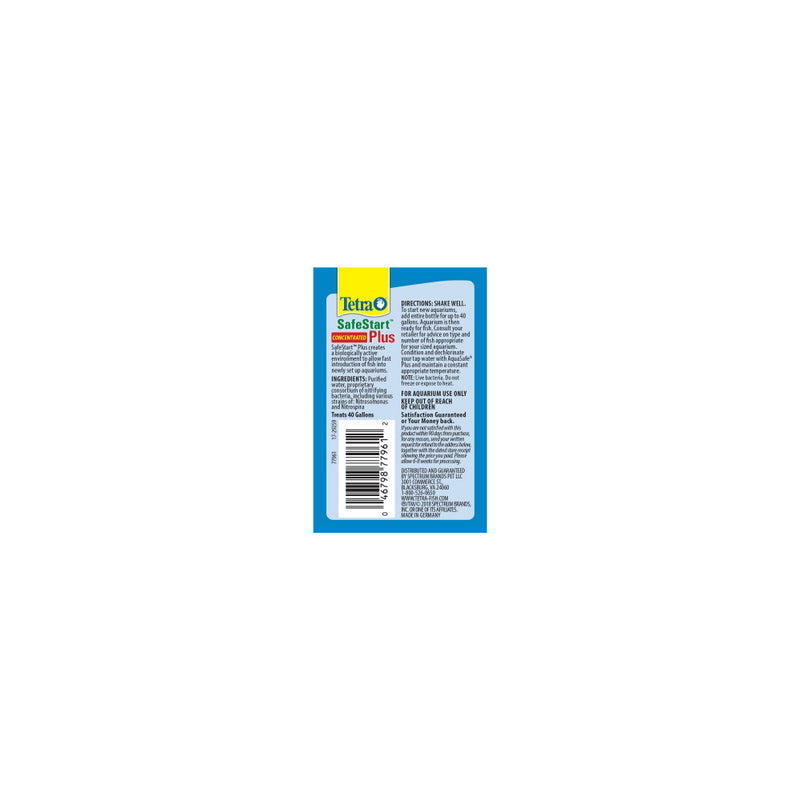 Tetra SafeStart Plus Concentrated Freshwater Aquarium Bacteria