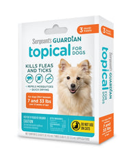 Load image into Gallery viewer, Sergeant&#39;s Guardian Flea &amp; Tick Topical for Dogs 3 Count
