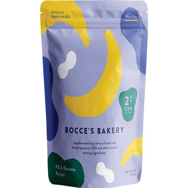 Bocce's Bakery PB & Banana Supplemental Calming Chew Large Breed Dog Treats