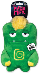 Spunky Pup Alien Flex Gro Plush Dog Toy