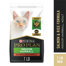 Load image into Gallery viewer, Purina Pro Plan Hairball Management Indoor Salmon and Rice Cat Food
