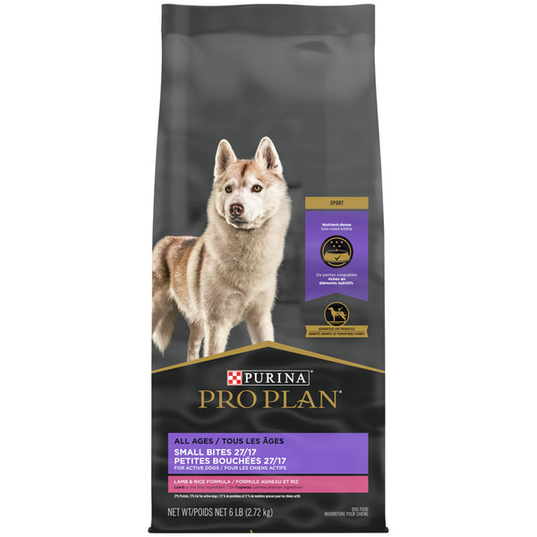 Purina Pro Plan Small Bites Lamb & Rice Formula High Protein, High Energy Dry Dog Food