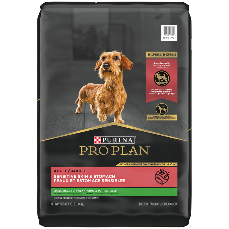 Purina Pro Plan High Protein Sensitive Skin & Stomach Small Breed Salmon & Rice Formula Dry Dog Food