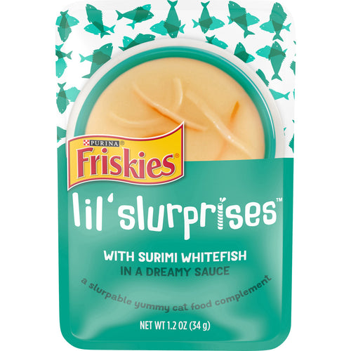 Friskies Lil Slurprises With Surimi Whitefish Cat Food Compliment