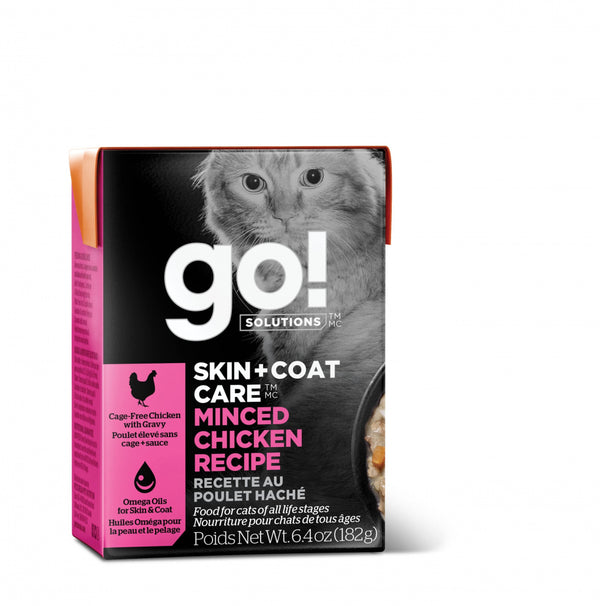 Petcurean Go! Skin & Coat Care Minced Chicken Recipe Wet Cat Food