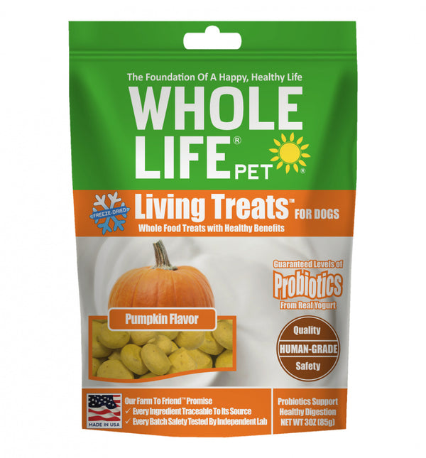 Whole Life Pet Living Treats-Probiotic Pumpkin Recipe for Dogs